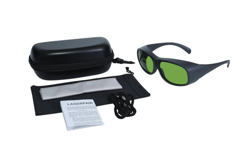 Heavy Duty Laser Engraver Safety Glasses Built Different To Deliver Killer Eye Protection Against 450 Nm Blue Light And 1064 Nm Nd Yag Beams While Meeting Ce En207 Rules with case and accessories.