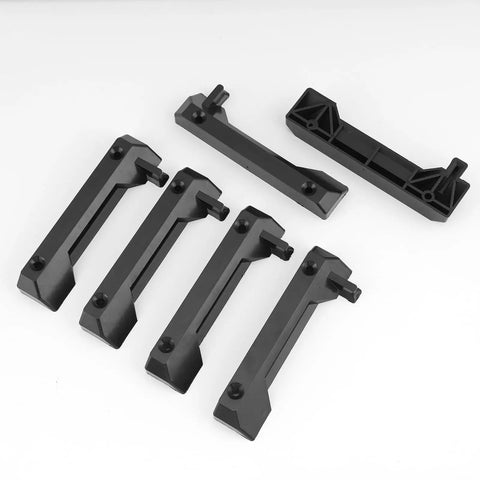Black Mounting Feet Kit For ToughBuilt StackTech Mounting Plate Brackets Cleats 12 Pack Heavy Duty 5.6 x 1.8 Inch Mounts