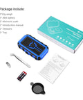 Ultra Precise Digital Milligram Scale 0.001g With 50g Capacity Portable Jewelry Pocket Scale Backlit LCD Six Units Tare Function Calibration Weights Tweezers Tray Battery Included tool kit with package contents