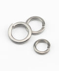 Roughneck 304 Stainless Steel Spring Lock Washer Assortment Kit Keeps 600 Heavy Duty Split Lock Washers, M2 to M12 sizes.