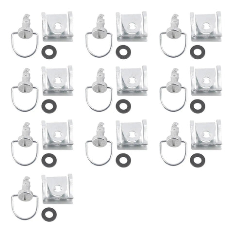 D Ring Quick Release Fairing Fasteners For Motorcycles And Bikes 14mm Universal Fit Quarter Turn Bolts Set With Silver Finish