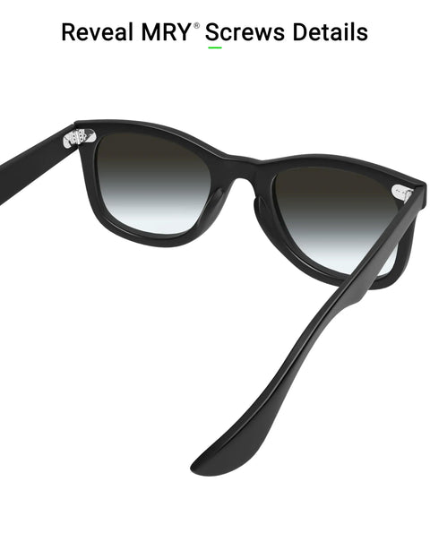 Premium Replacement Sunglasses Screws With Screwdriver For Rayban Frames Stainless Steel Hinge Kit Silver Shade Fix demonstrated on black sunglasses frame.