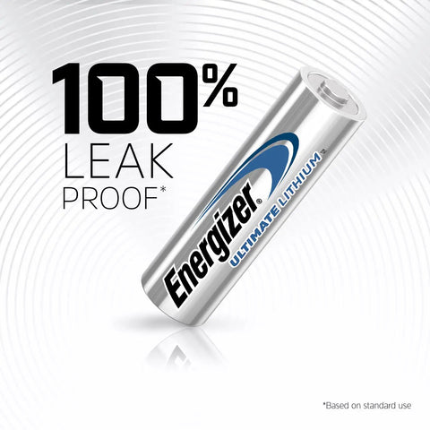 Top Shelf Lithium AA Batteries 8 Pack Leak Proof Powerhouse designed for extreme conditions and consistent 1.5V power.