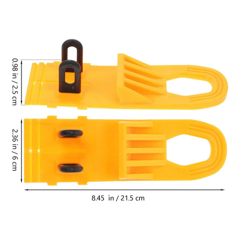 Professional Grade Paintless Dent Removal Kit Featuring Sturdy Pullers And Strong Glue Tabs, orange pulling tabs with dimensions.