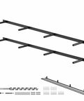 Heavy Duty Floating Shelf Brackets With Reusable All Metal Jigs For Pros And DIYers, Supports Up To 200 Lbs, mounting kit
