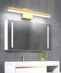 24 Inch LED Bath room Vanity Light Bar In Modern Gold Finish, Dimmable Over Mirror Wall Fixture, Mounted Above Sink
