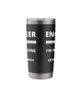 Not Arguing Just Explaining It With Engineering Logic Stainless Steel Insulated Tumbler Gift For Engineers Mechanical Aerospace Civil