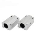Pro Grade Linear Motion Bearing Slides SCS8LUU To SCS60LUU Range For CNC Parts And 3D Printers, High Precision Rails For Precision Machines, Smooth Low Friction Guides For CNC Milling And DIY Projects, SCS12LUU Compatible. Two aluminum linear bearing blocks