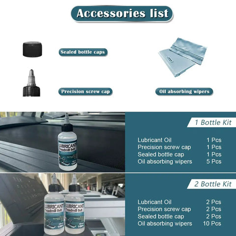 Accessories for Silicone Treadmill Belt Lubricant Non Toxic Odorless High Performance With Precision Screw Cap shown in listings