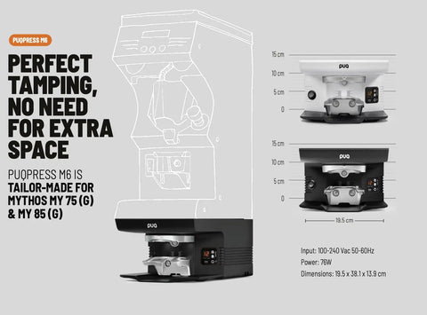 Calibrated Automatic Espresso Tamper Nailing Dead On Accuracy With Adjustable Tamping Pressure And Custom Profiles To Smooth Out Busy Morning Rushes Compatible With Victoria Arduino 57.3 Millimeter Doser.
