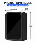 Heavy Duty Cold Rolled Steel EV Charger Station Enclosure Featuring Lockable Clear Door dimensions 19.6x9.8x27.6 in