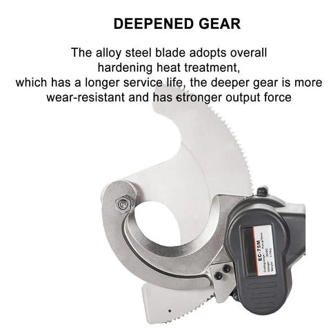 Rechargeable Ratchet Cable Cutter For Copper And Aluminum Wires And Armored Cables Up To 95mm Electric Wire Cutting Tool Deepened Gear