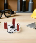 Universal Aluminum Smoke Sensor Tool For No Sweat Assembly And Safe Transducer Adjustments Slick Build Makes Fire Alarm Maintenance A Breeze on workbench.