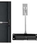 Gate Opener Kit With Universal Extension Spring Door Closer And Automatic Gate Lock Heavy Duty Aluminum Alloy Construction Soft