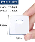 Badass Vertical Blind Repair Tabs Kit, 30 Sets Super Clear Replacement Parts With Alcohol Wipes, Universal Fit. 1.18 inch replacement clip shown.