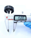 Tough As Nails High Temperature Bearing 6202 shown measuring 15mm with calipers for precision engineering applications.