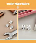 Upgrade Your 3D Printer Game with These Solid 20 Tooth GT2 Timing Pulleys Featuring A 5mm Bore For Quick Install And Zero Slippage Plus Heavy Aviation Aluminum Build And Hex Wrench Included For Smooth Performance On Any Machine Setup, silver 20-tooth GT2 pulley set with wrench
