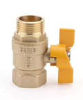 Rock Solid Brass Ball Valve With Comfort Grip Handle And No Sweat Male Female Threads For Quick Diy Plumbing Fixes