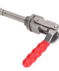 Beefy 66.8mm Stroke 180 Degree Push Pull Toggle Clamp with red plastic handle and 304 stainless steel construction for clamping