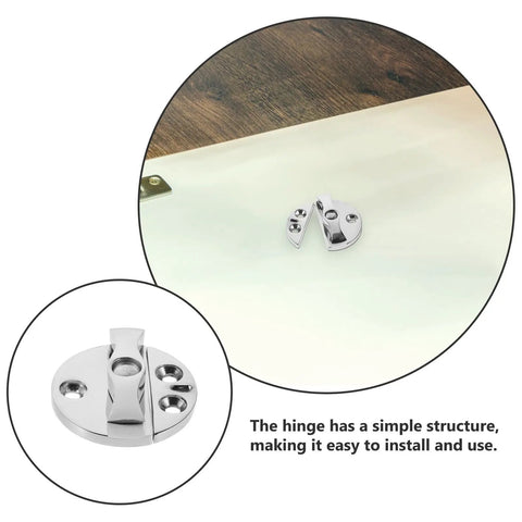 Rock Solid 45Mm Round Boat Latch Crafted From Marine Grade 316 Stainless Steel For Yacht And Rv Hatch Doors showing a shiny latch on a surface.