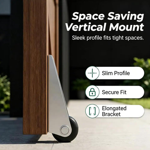 Heavy Duty Vertical Track Roller Wheels For Sliding Doors And Barn Cabinets Rock Solid Frame with vertical mount and smooth wheel.