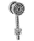 Close-up of a 4Pcs Heavy Duty Sliding Door Roller with double wheel pulley bearing and steel screw fittings for patio doors.