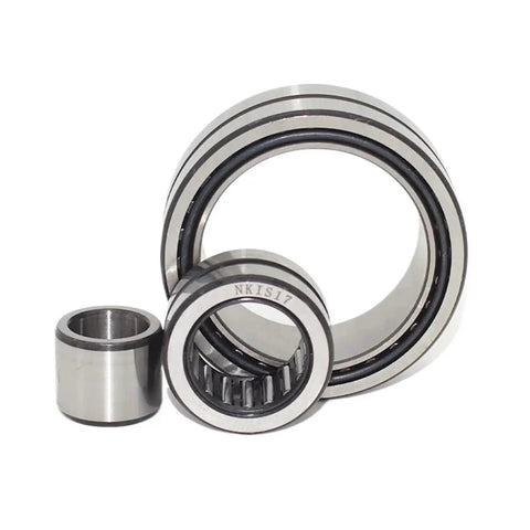 Pro Grade Tanked Up Needle Roller Bearing With Inner Ring NA4917 85x120x35mm factory greased bearing components on white background.
