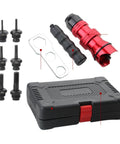 Rivet Nut Tool Kit For DIY Projects With Drill Adapter No Rivet Nuts Included Fits M3 Through M8 Nuts Easy Grip Non Slip PP Handle Pro Grade