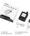 Heavy Duty Long Range LoRa Transceiver With Integrated Gps And Esp32S3 Chip Features 1Point54Inch Electronic Paper Display, included USB cable and antenna.