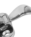 Rugged 316 Stainless Steel Toggle Clamp And Anti Rattle Hasp Latch For Marine Boats Yachts Rust Proof Workhorse That Handles Saltwater Storms No Sweat close-up view detailing the polished finish.
