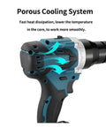 Porous cooling system on Beefy Brushless Electric Rivet Gun Kit with Automatic Riveter Heads Pro Grade Riveter Tool Set