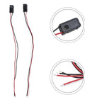 Through Beam Photoelectric Switch Sensor Infrared Beam Break Detector With 2 To 30 Cm Range DC 5V NPN Output And 2 Milliseconds Response For Industrial Automation And Robotics Twin Pack showing wires and sensors