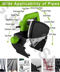 Fully Automatic Electric Pipe Cutter for 15 to 400 mm tubes with heavy duty stainless steel blade, cutting various pipe types
