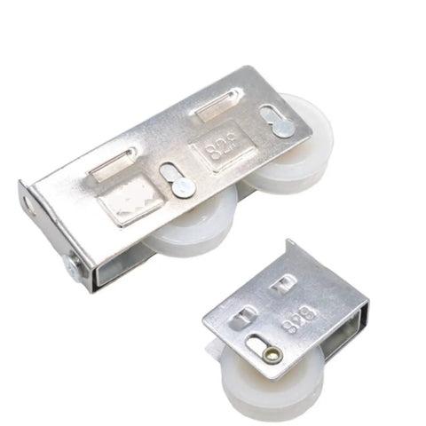 Swap Out Squeaky Track Rollers With These Beefy Dual And Single Wheel Pulleys For Plastic Aluminum Sliding Doors Heavy Glide Smooth Ride Easy Install Grab The 4 Pack Quick, stainless steel and plastic dual wheel pulleys.