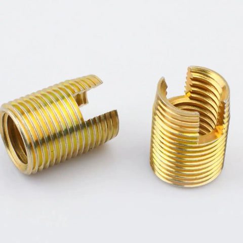 Solid 50 Piece Thread Repair Kit With M3 Slots Made From Tough Carbon Steel Self Tapping Tool That Fixes Stripped Screws And Restores Threads Like A Boss For Heavy Duty Jobs. M3 carbon steel thread inserts shown