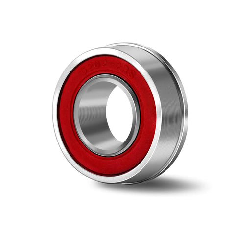 Beefed Up Galvanized Steel Lawnmower Wheel Bearings 5/8 Inch Bore 20 Pack Precision Replacement Components, close-up view.