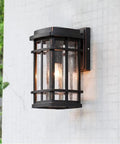 Rock Solid Outdoor Wall Lantern With Frosted Glass Cover And Heavy Duty Die Cast Aluminum Mount Hella Weather Resistant fixture on wall.