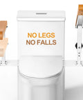 Adjustable Height Toilet Safety Rails For Seniors Boasting Top Shelf Handholds, featuring ergonomic handles and no legs design.