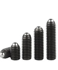Premium Spring Ball Plunger Set Screws M10 By 20mm Black Coated Grade 129 Alloy Steel Hex Socket Allen Grub Bolts in various sizes.