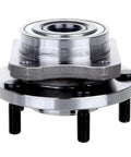 Built Tough Front Wheel Bearing And Hub Assembly Pack For Chrysler And Dodge Vehicles With Five Lug Bolts, front view, metallic finish, ready-to-install part.