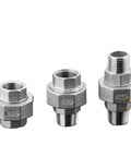 Heavy Duty Stainless Steel Pipe Union Fittings For Plumbing One And A Quarter Inch One And A Half Inch Two Inch Three Inch BSPT Female To Male Thread Joint Tube Connector 304 Stainless Steel Piping Fitting DN80 G3F To F