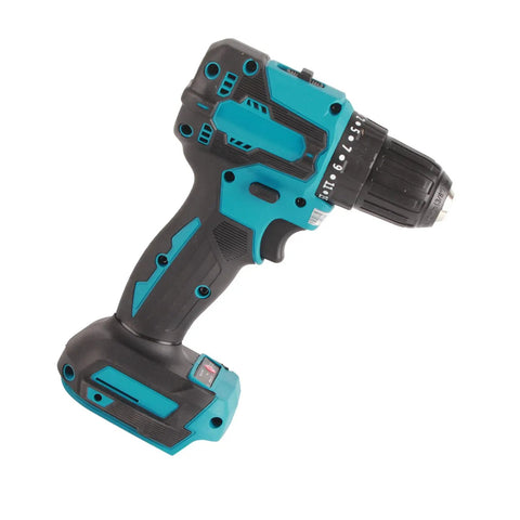 Heavy Duty Cordless Drill Driver With 23 Plus One Torque Settings And 1700 Rpm Speed for precise drilling, featuring a comfortable grip.