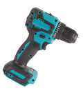 Heavy Duty Cordless Drill Driver Delivers Kickin Torsion Power Dual Speed Settings Built In Led Lamp And Grippy Ergonomic Handle For Tough Wood Tile Steel Jobs, showcasing the ergonomic grip and drill head.