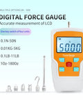 Badass Digital Force Gauge Push Pull Meter Dynamometer Tension Tester Compression Load Thrust Gauge with LCD display and accessories.