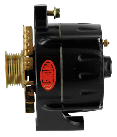 Heavy Duty Vehicle Specific Alternator With Dang Solid Internals designed for gas and diesel rigs, side view showing solid construction.