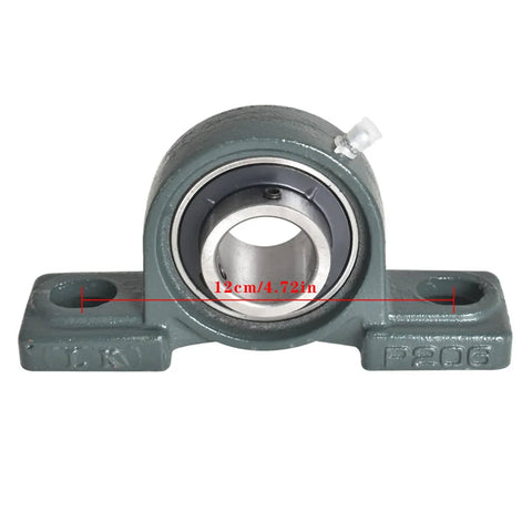 Front view of pillow block included in Beefy 44 Inch Rear Axle Shaft Kit With Chain Sprocket And Brake Disc Pillow Block Wheel Hub For ATV Quad Go Kart And Golf Cart Durable Installation For DIY Projects, showing 12cm width.