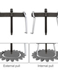 Two Jaw Gear Puller Adjustable Bearing Puller For External And Internal Removal CRV Steel Construction Ten Inch