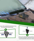 Installation guide for Front Windshield Washer Nozzle Set 2 Pack For Chrysler Dodge Ram Replaces 4805742AB 5113049AA