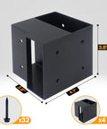 Durable Steel 3 Way Corner Bracket Kit For DIY Workbenches And Shelving Eight Pack With 64 Screws Built To Last Right Angle Brackets