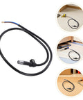 Flame Sensor Igniter Sensing Rod Kit For Boilers And Home Heating Systems, High Sensitivity Detection, Easy Installation, Low Maintenance Replacement For Furnaces And Industrial Boilers, Universal Sensor Rod For Furnace And Boiler Control, black wired sensor